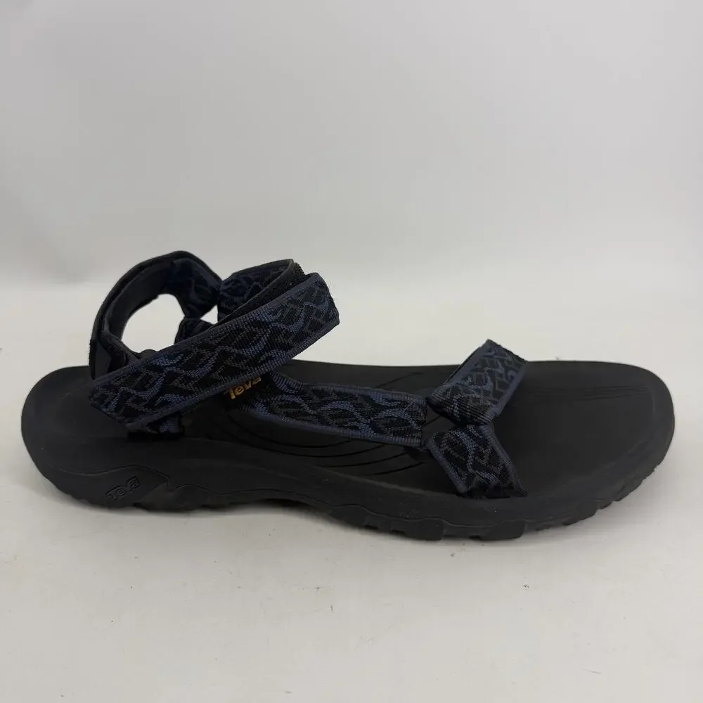 Teva Sandals Mens Size 13 Black Blue Hiking Sport Strap Shoes 1093379 FU1123L